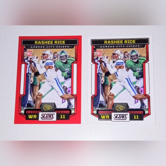 Rashee Rice Rookie Card 2023 Panini Score Football #353 + Red Parallel - Picture 1 of 2
